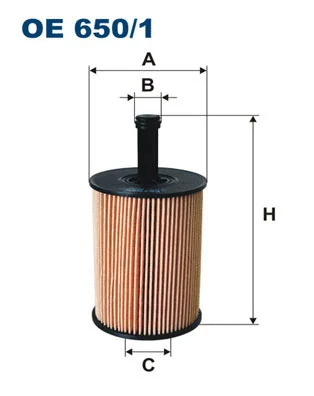 FILTRON olajszűrő - OE 650/1 - TothCarparts
