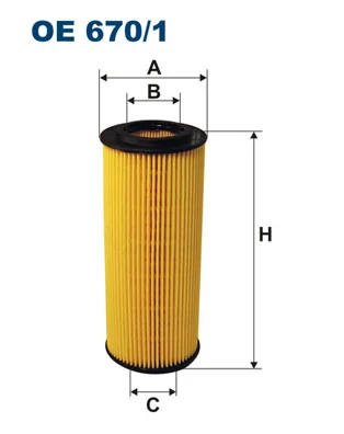 FILTRON olajszűrő - OE 670/1 - TothCarparts