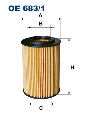 FILTRON olajszűrő - OE 683/1 - TothCarparts