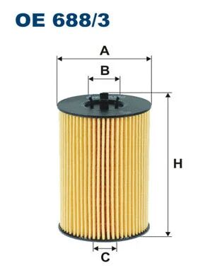 FILTRON olajszűrő - OE 688/3 - TothCarparts