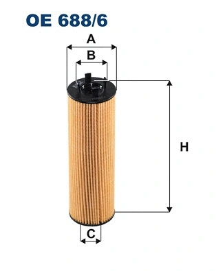 FILTRON olajszűrő - OE 688/6 - TothCarparts