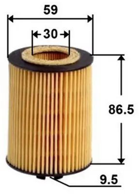 JS ASAKASHI olajszűrő - OE0038 - TothCarparts