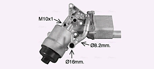 AVA Clever Choice Olajhűtő, motorolaj - OL3702H - TothCarparts