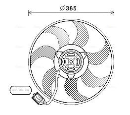 AVA Clever Choice ventilátor, motorhűtés - OL7670 - TothCarparts