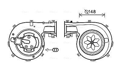 AVA Clever Choice Utastér-ventilátor - OL8618 - TothCarparts
