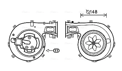 AVA Clever Choice Utastér-ventilátor - OL8630 - TothCarparts
