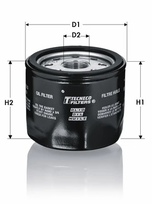 TECNECO FILTERS olajszűrő - OL86T - TothCarparts