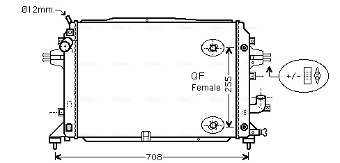 AVA Clever Choice hűtő, motorhűtés - OLA2460 - TothCarparts