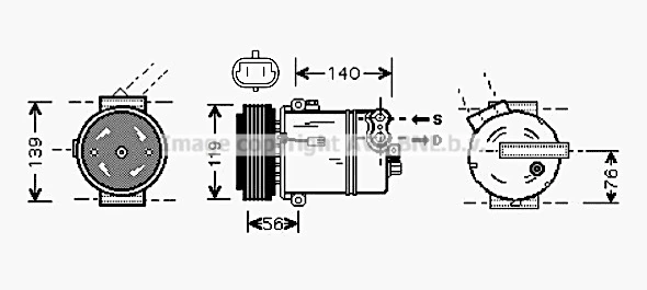 PRASCO kompresszor, klíma - OLK463 - TothCarparts