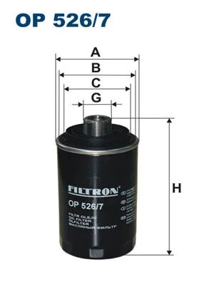 FILTRON olajszűrő - OP 526/7 - TothCarparts
