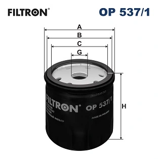 FILTRON olajszűrő - OP 537/1 - TothCarparts