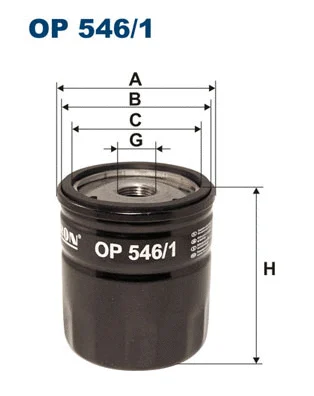 FILTRON olajszűrő - OP 546/1 - TothCarparts