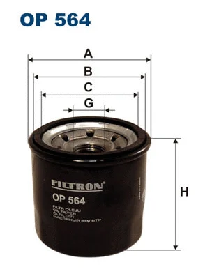 FILTRON olajszűrő - OP 564 - TothCarparts