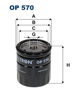 FILTRON olajszűrő - OP 570 - TothCarparts