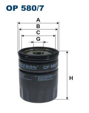 FILTRON olajszűrő - OP 580/7 - TothCarparts