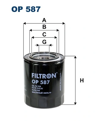 FILTRON olajszűrő - OP 587 - TothCarparts