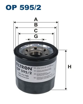 FILTRON olajszűrő - OP 595/2 - TothCarparts