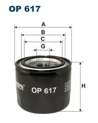 FILTRON olajszűrő - OP 617 - TothCarparts