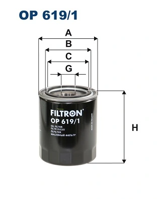 FILTRON olajszűrő - OP 619/1 - TothCarparts