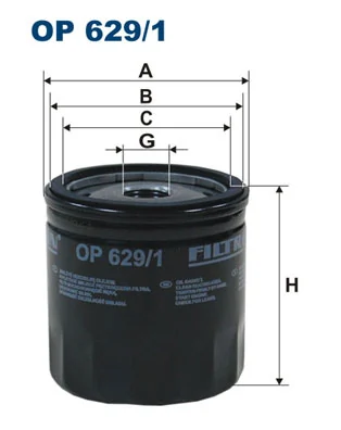 FILTRON olajszűrő - OP 629/1 - TothCarparts