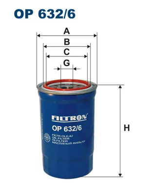 FILTRON olajszűrő - OP 632/6 - TothCarparts