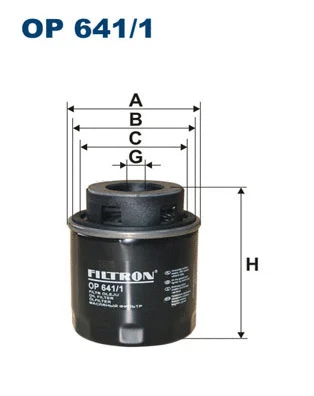 FILTRON olajszűrő - OP 641/1 - TothCarparts