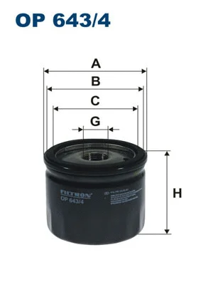 FILTRON olajszűrő - OP 643/4 - TothCarparts