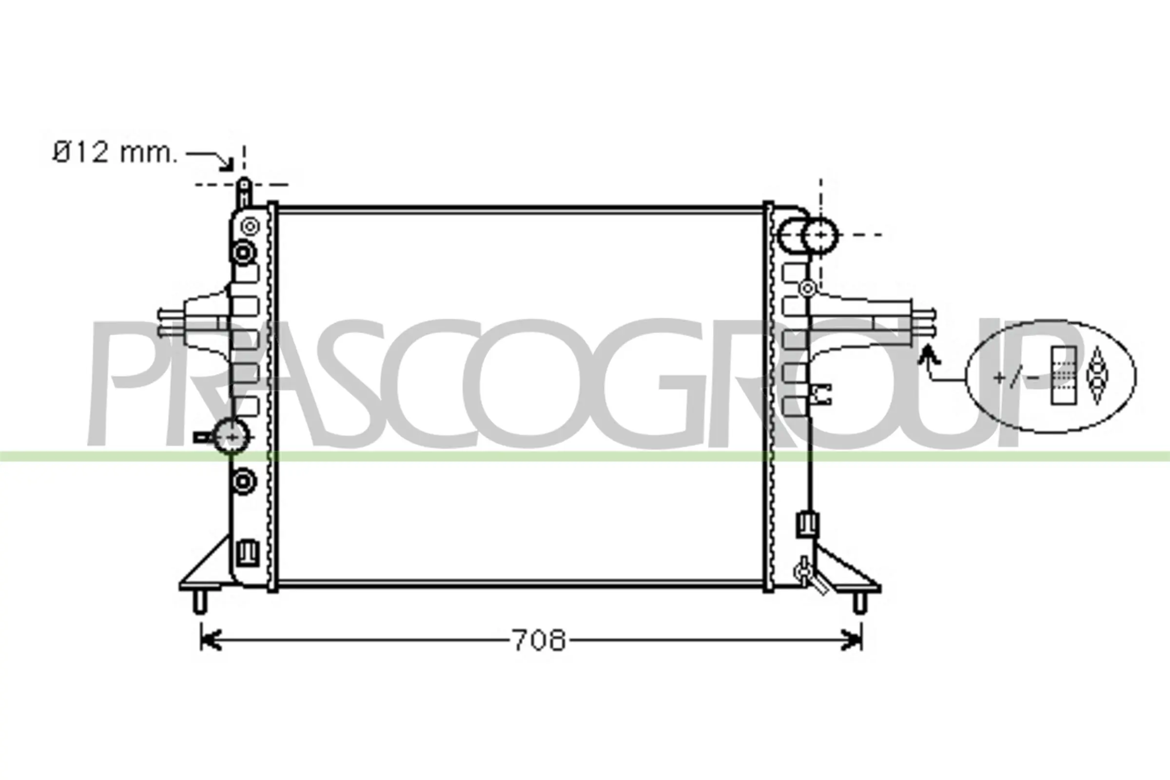 PRASCO hűtő, motorhűtés - OP017R005 - TothCarparts