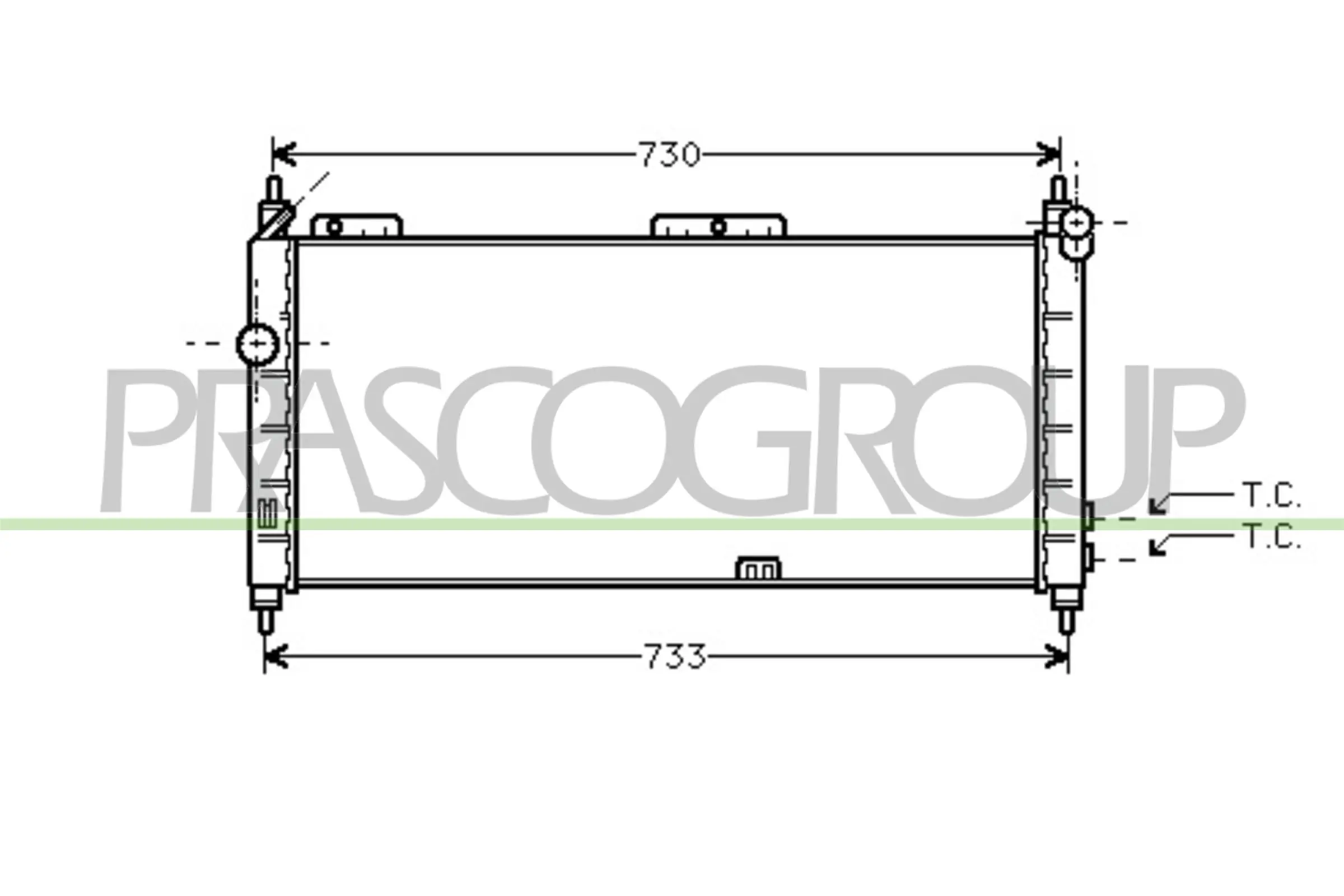 PRASCO hűtő, motorhűtés - OP028R005 - TothCarparts