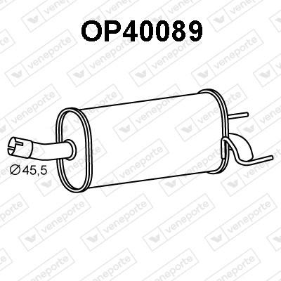 VENEPORTE hátsó hangtompító - OP40089 - TothCarparts