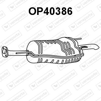 VENEPORTE hátsó hangtompító - OP40386 - TothCarparts