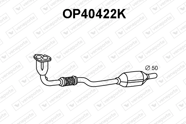 VENEPORTE katalizátor - OP40422K - TothCarparts
