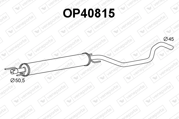 VENEPORTE első hangtompító - OP40815 - TothCarparts