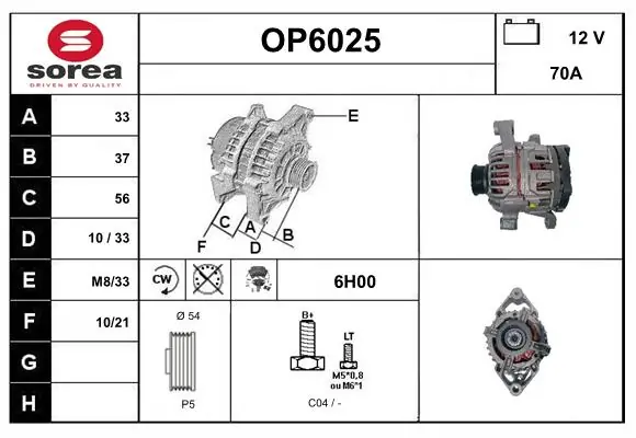 SERA generátor - OP6025 - TothCarparts