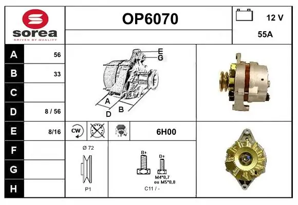 SERA generátor - OP6070 - TothCarparts