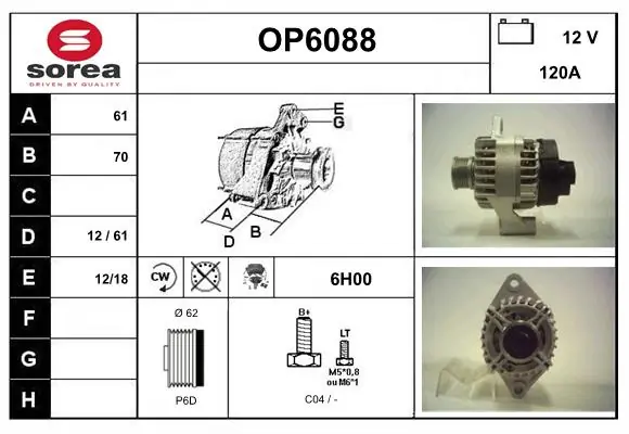 SERA generátor - OP6088 - TothCarparts