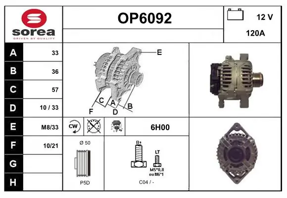 SERA generátor - OP6092 - TothCarparts