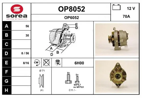 SNRA generátor - OP8052 - TothCarparts