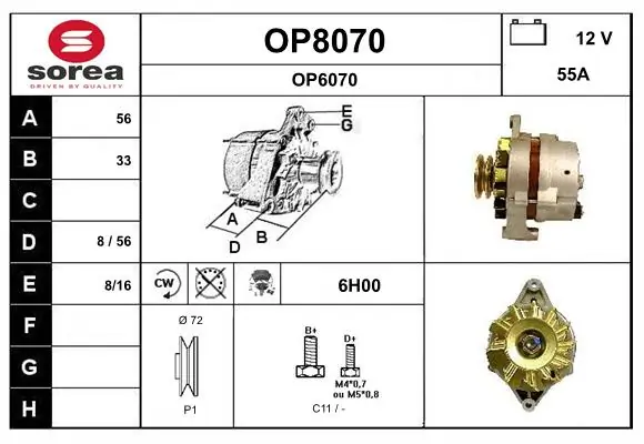 SNRA generátor - OP8070 - TothCarparts