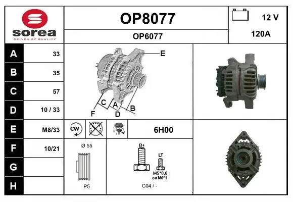 SNRA generátor - OP8077 - TothCarparts