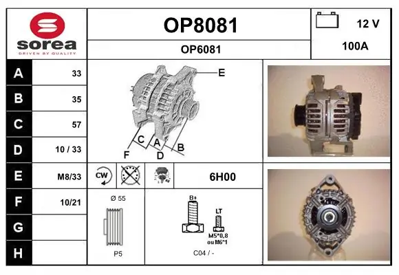 SNRA generátor - OP8081 - TothCarparts
