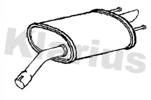 VEGAZ GmbH hátsó hangtompító - OS-157 - TothCarparts