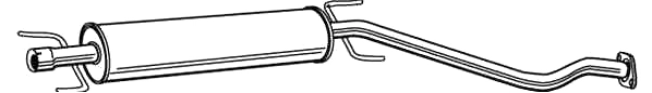 VEGAZ GmbH középső hangtompító - OS-420AT - TothCarparts
