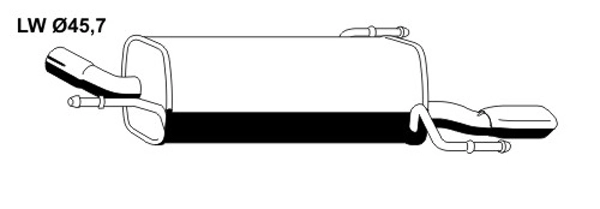 VEGAZ GmbH hátsó hangtompító - OS-573ERNS - TothCarparts
