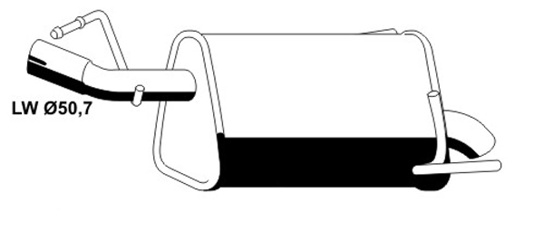 VEGAZ GmbH hátsó hangtompító - OS-623ERNS - TothCarparts