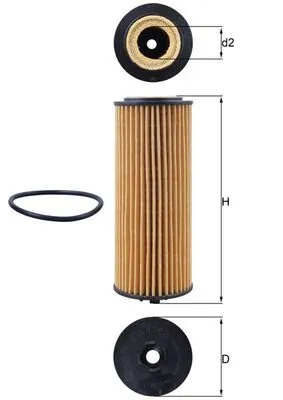 KNECHT olajszűrő - OX 1162D - TothCarparts
