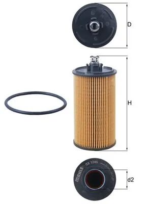 KNECHT olajszűrő - OX 1245D - TothCarparts