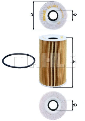 KNECHT olajszűrő - OX 128/1D - TothCarparts