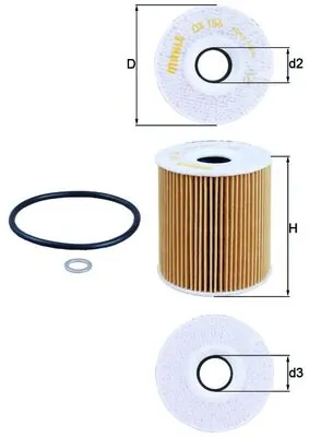 KNECHT olajszűrő - OX 156D - TothCarparts