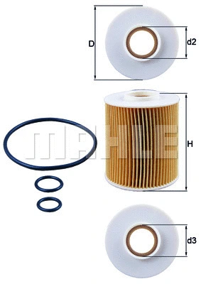 KNECHT olajszűrő - OX 163/4D - TothCarparts
